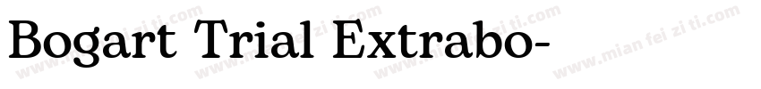 Bogart Trial Extrabo字体转换